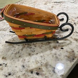 Longaberger basket sleigh